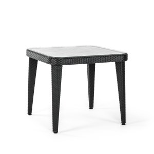 90x90 Rattan Görünümlü Bahçe Masası