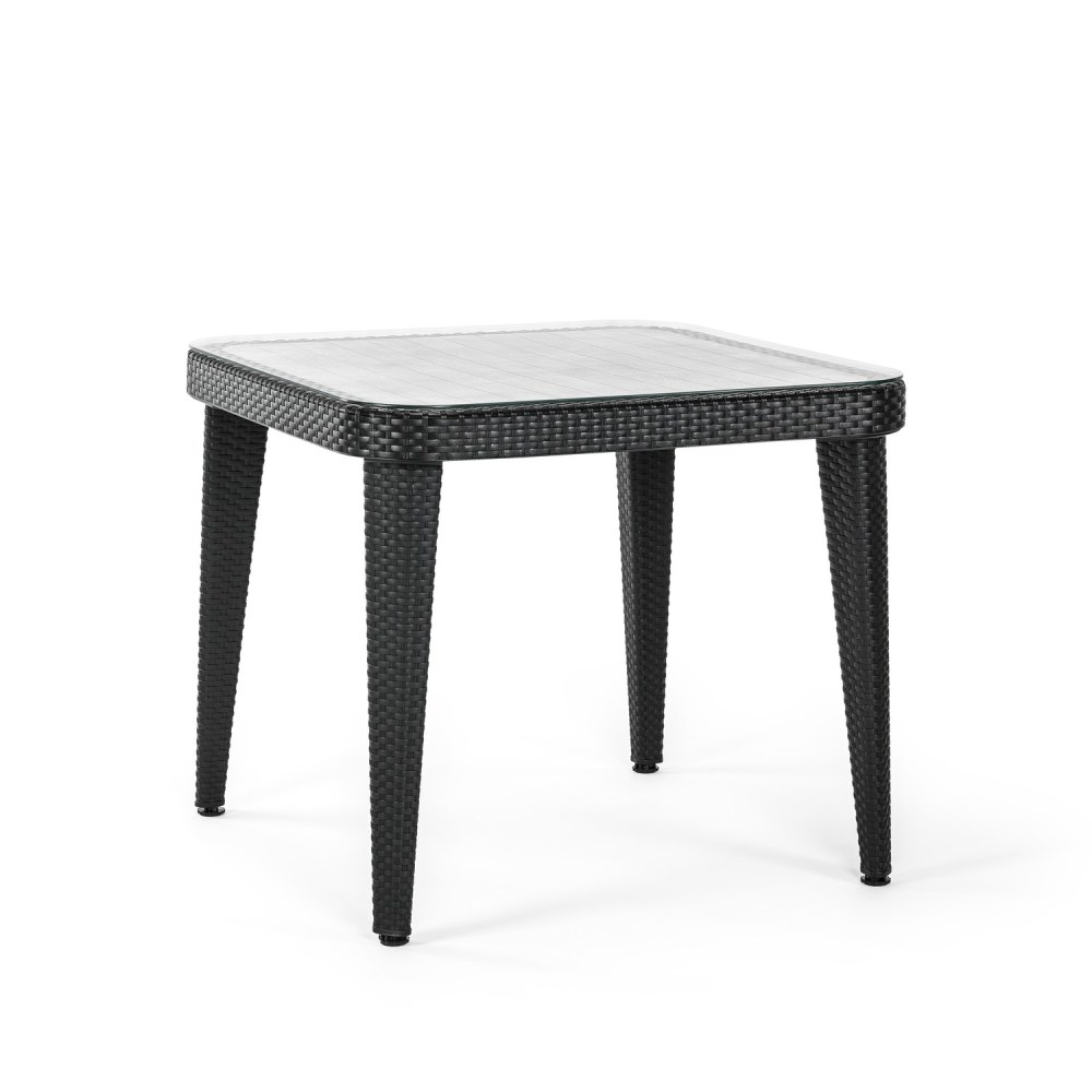 90x90 Rattan Görünümlü Bahçe Masası